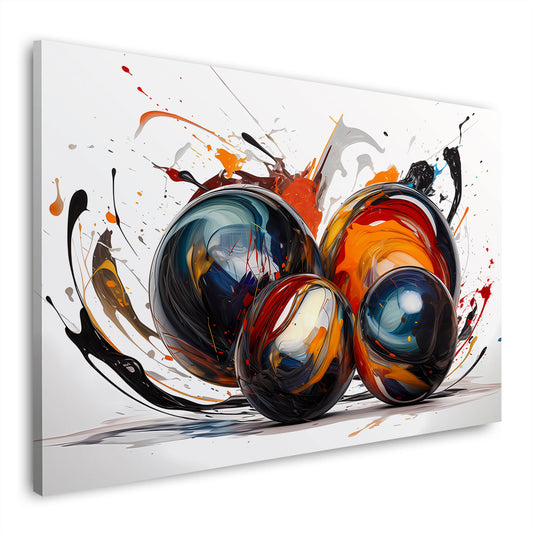 Pop Art Kugeln abstrakte Farbexplosion modern Wandbild