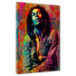 Pop Art Marley Porträt Graffiti Wandbild