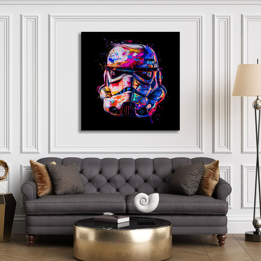 Pop Art Soldatenhelm Film Wandbild