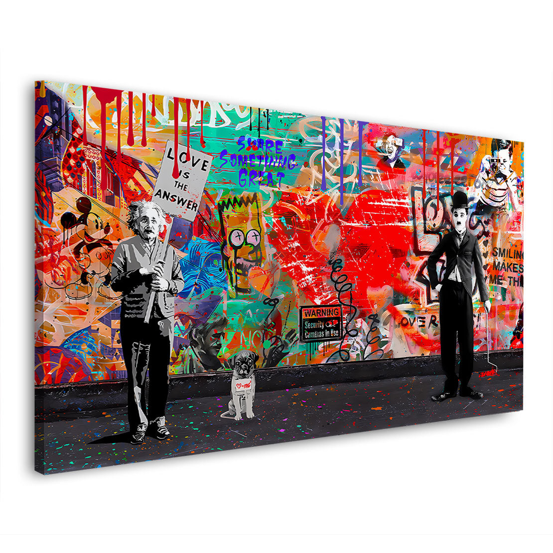 Pop Street Art Love Is The Answer Graffiti Wandbild