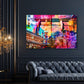 Pop Art Tokyo Skyline Neonlichter Tempel Wandbild