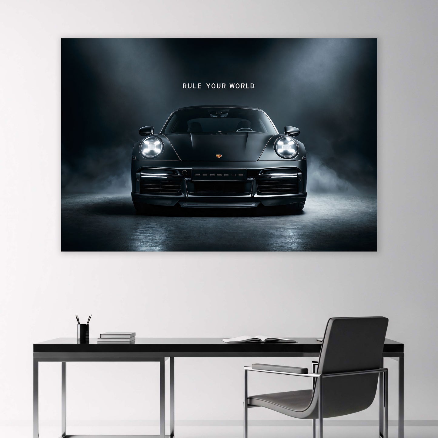 Porsche 911 Rule Your World dramatisches Licht Wandbild