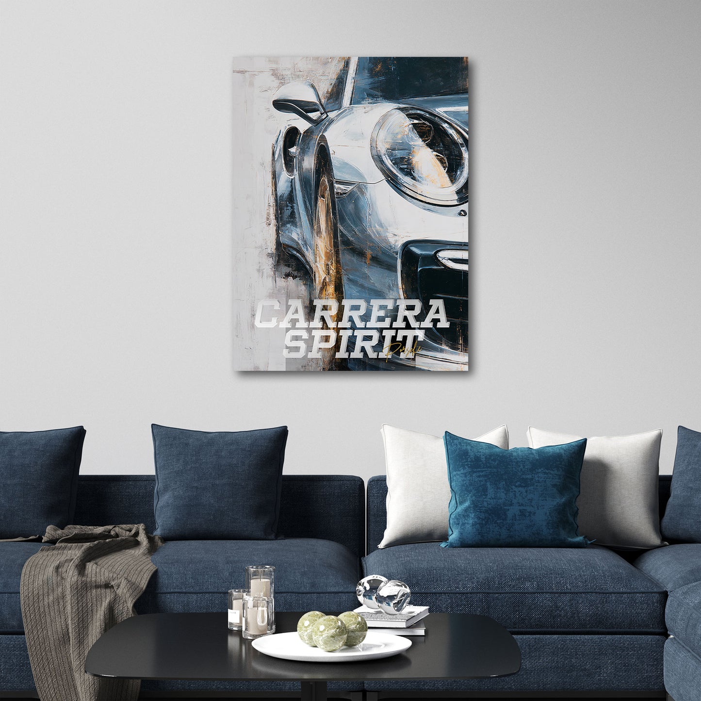 Porsche Carrera Sportwagen Nahaufnahme Wandbild