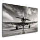 Propellerflugzeug dramatisch in malerischer Optik Wandbild