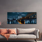 Rheinufer in Köln mit Dom und goldener Brücke Wandbild