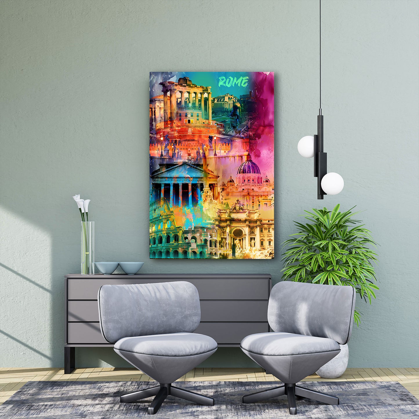 Rom Forum Romanum Kolosseum Pantheon Petersdom Wandbild