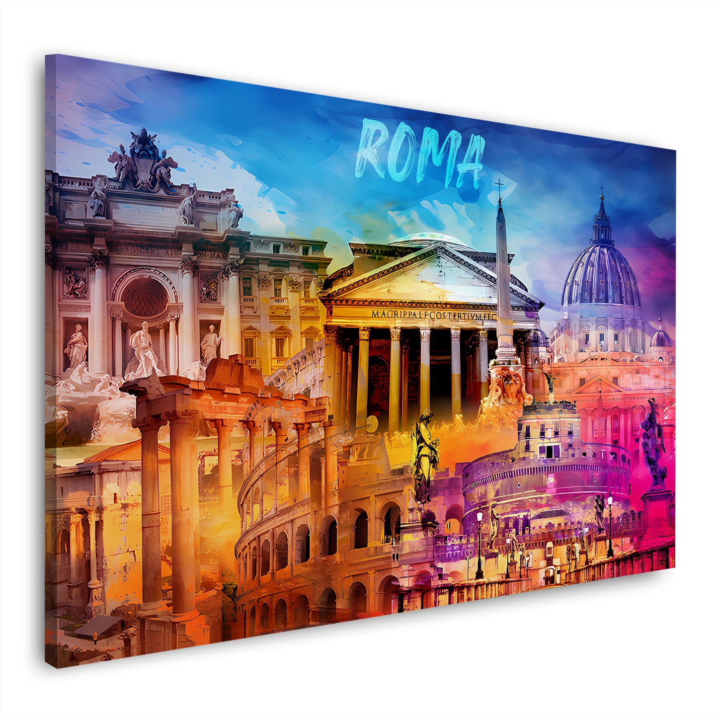 Rom Kolosseum Petersdom Pantheon Trevi Brunnen Wandbild