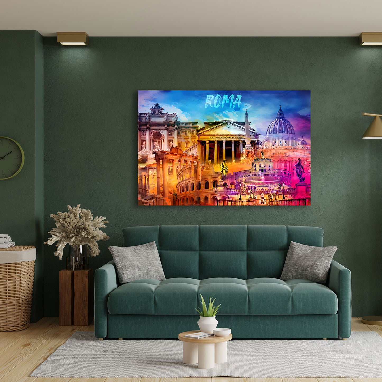 Rom Kolosseum Petersdom Pantheon Trevi Brunnen Wandbild