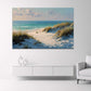 Sanddünen am Meer im Morgenlicht Wandbild