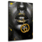 Schwarz Gold Lippen Luxus Schmuck Wandbild