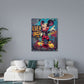 Selbstbewusster Mickey mit Like a Boss Street Art Wandbild
