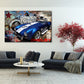 Shelby Cobra Rennwagen Retro Design Wandbild