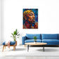 Singender Tupac mit Mikrofon Pop Art Wandbild