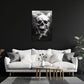 Skull expressiv und dramatisch in Pastelltönen Wandbild