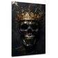Skull King dunkel und expressiv als Kunstwerk Wandbild