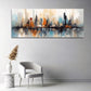 Skyline Stadt abstrakt Malerei moderne Farben Wandbild