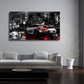 Sportwagen Nacht Skyline Urban Speed Wandbild