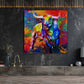 Stier Wandbild Pop Art Bull Style
