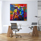 Stier Wandbild Pop Art Bull Style
