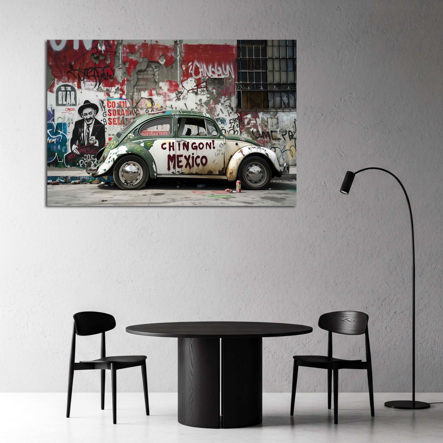Street Art Auto Graffiti Mexiko Käfer Wandbild