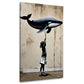 Street Art Kind mit Walballon BANKSY-ART Wandbild
