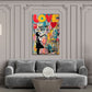 Street Art Mädchen Herzballon Love Dream Big Motivation Wandbild