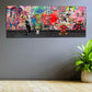 Street Art Ikonen Collage Duck & Albert Wandbild