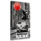 Street Art Ratte mit rotem Ballon auf Van BANKSY-ART Wandbild