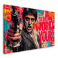 Street Art Scarface The World Is Your's Gangster Pop Art Wandbild