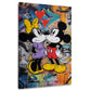 Süßes Maus Paar Pop Art mit roten Herzen Wandbild