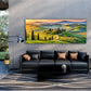 Toskana Landschaft Panorama Wandbild