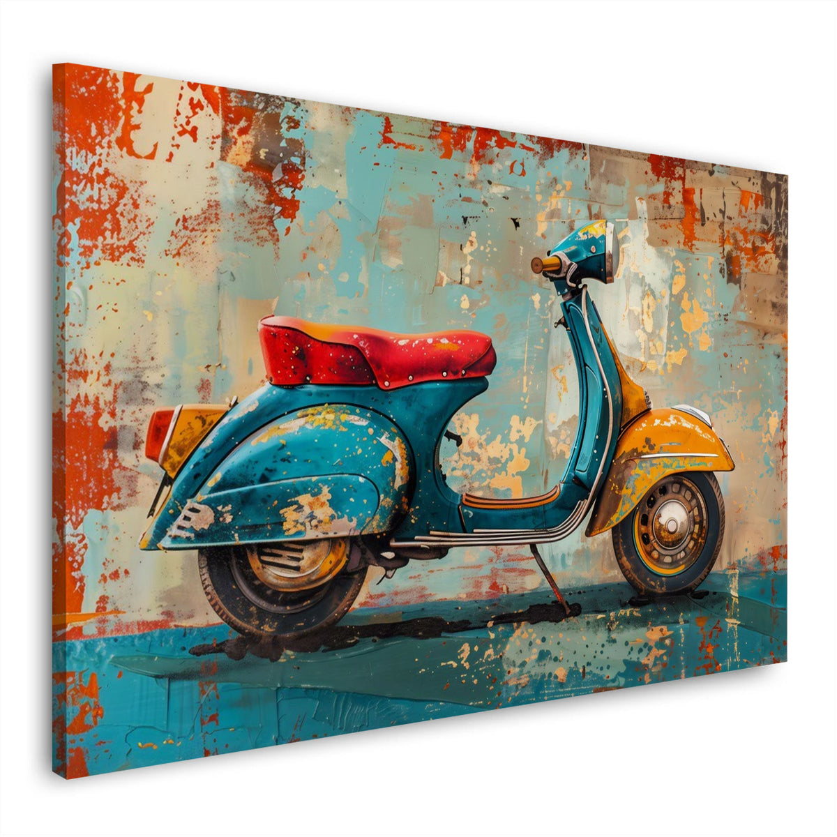 Vintage Vespa – Wandbild
