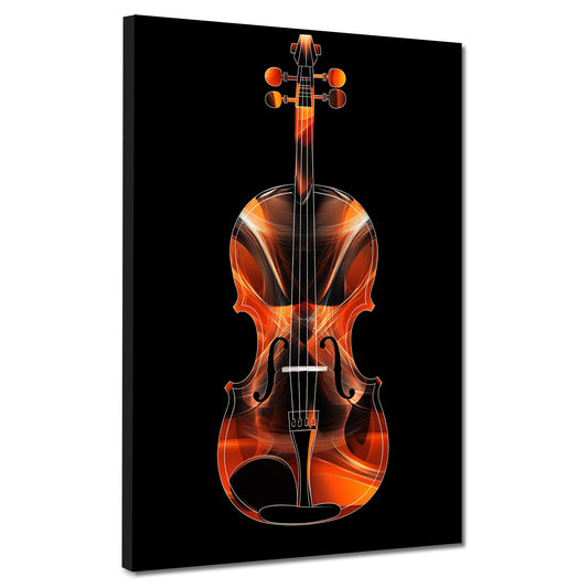 Violine Linien Kunst Musikdesign Wandbild