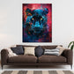 Wandbild Pop Art Panther leuchtend farbenfroh modern