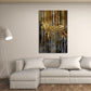 Wandbild Zebra abstrakt Gold Style