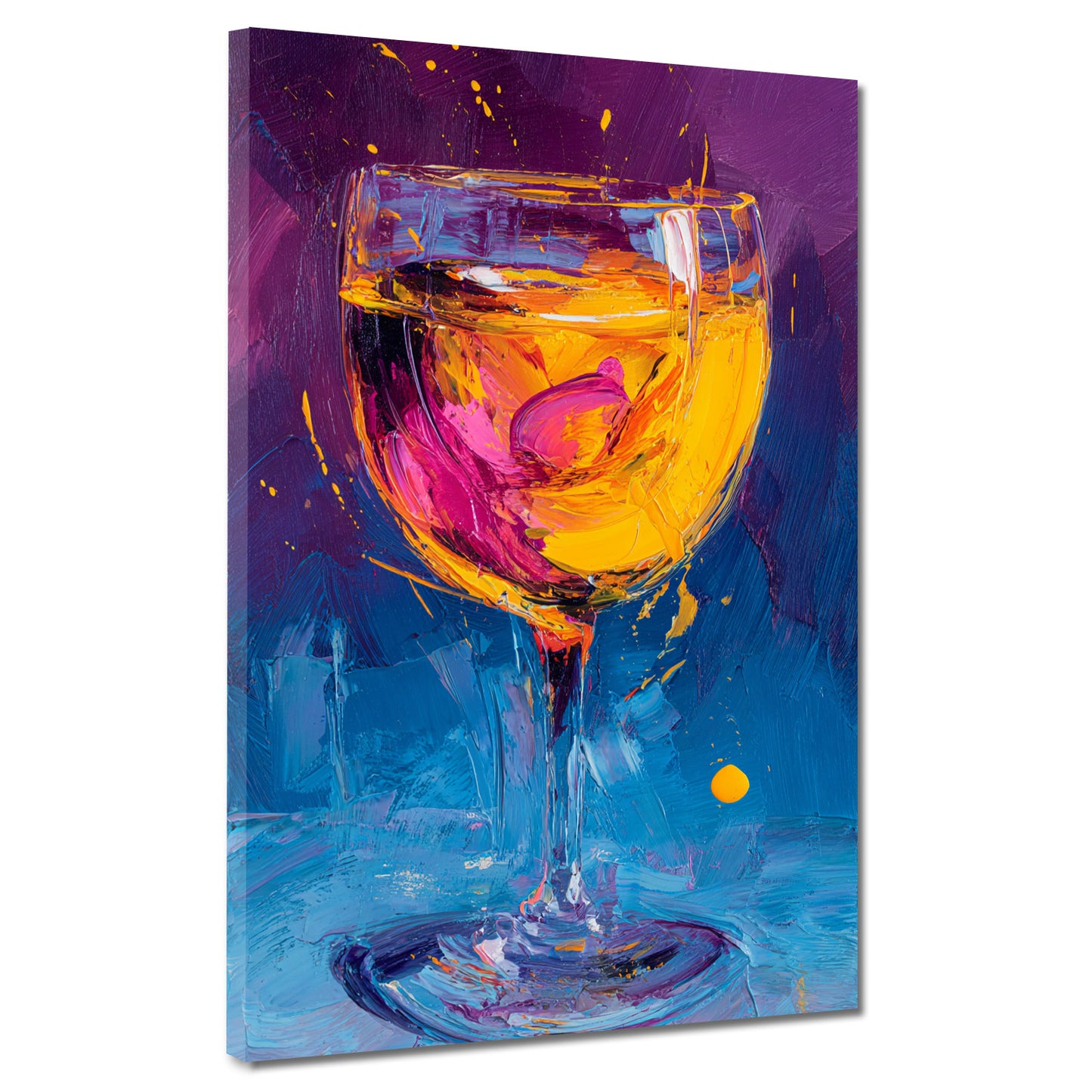 Weinglas Pop Art abstrakt Wandbild