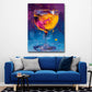 Weinglas Pop Art abstrakt Wandbild