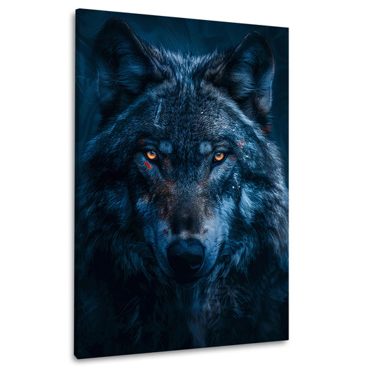 Wolf Porträt Nahaufnahme Wildtier Ausdruck Wandbild