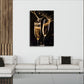 Lifestyle Wandbild im Hochformat an einer Wohnraumwand