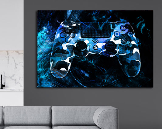 Wandbild Kunstwerk Abstract Videospiel Gamepad Controller