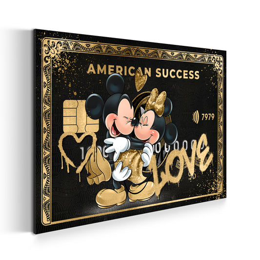 Wandbild LOVE Comic American Success
