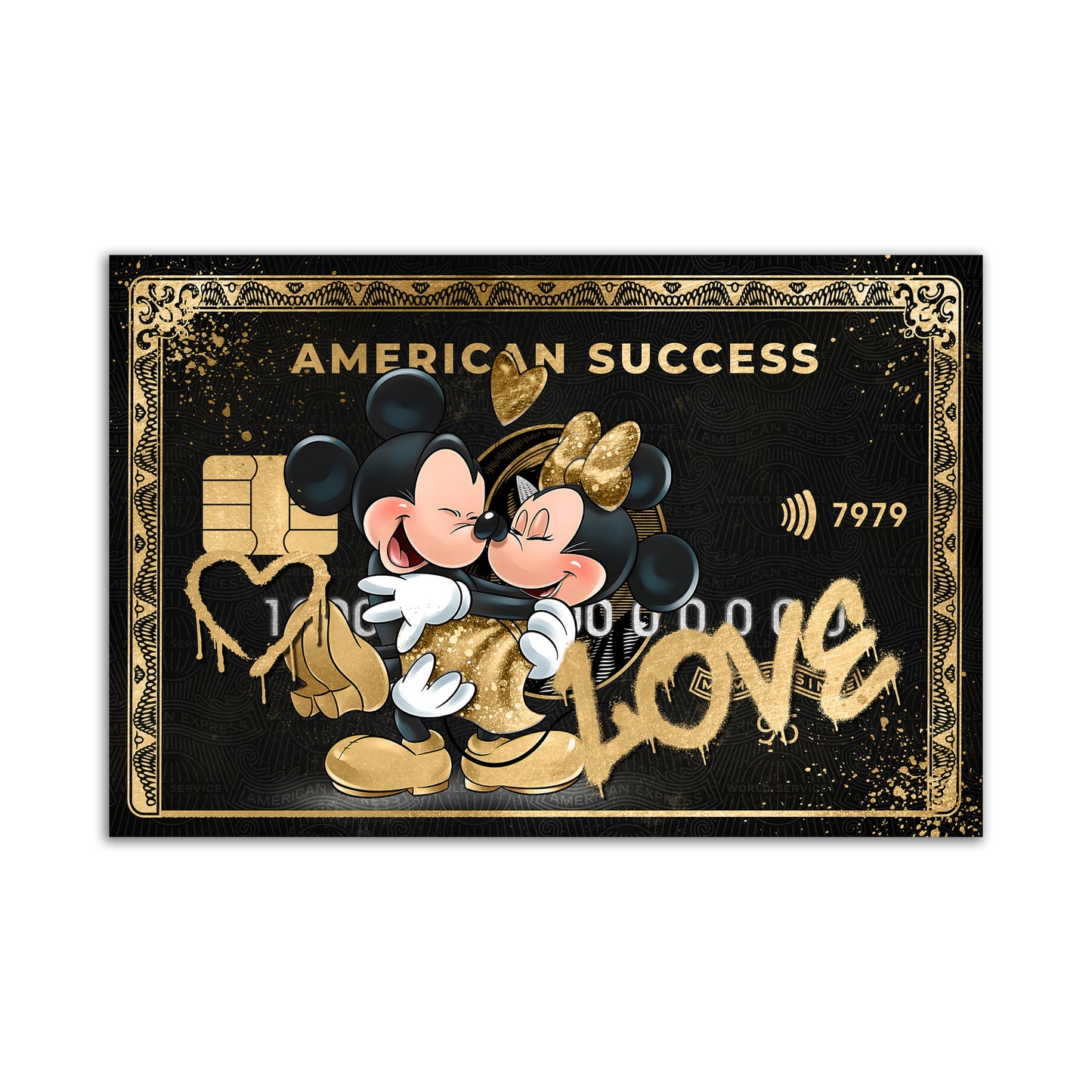 Wandbild LOVE Comic American Success