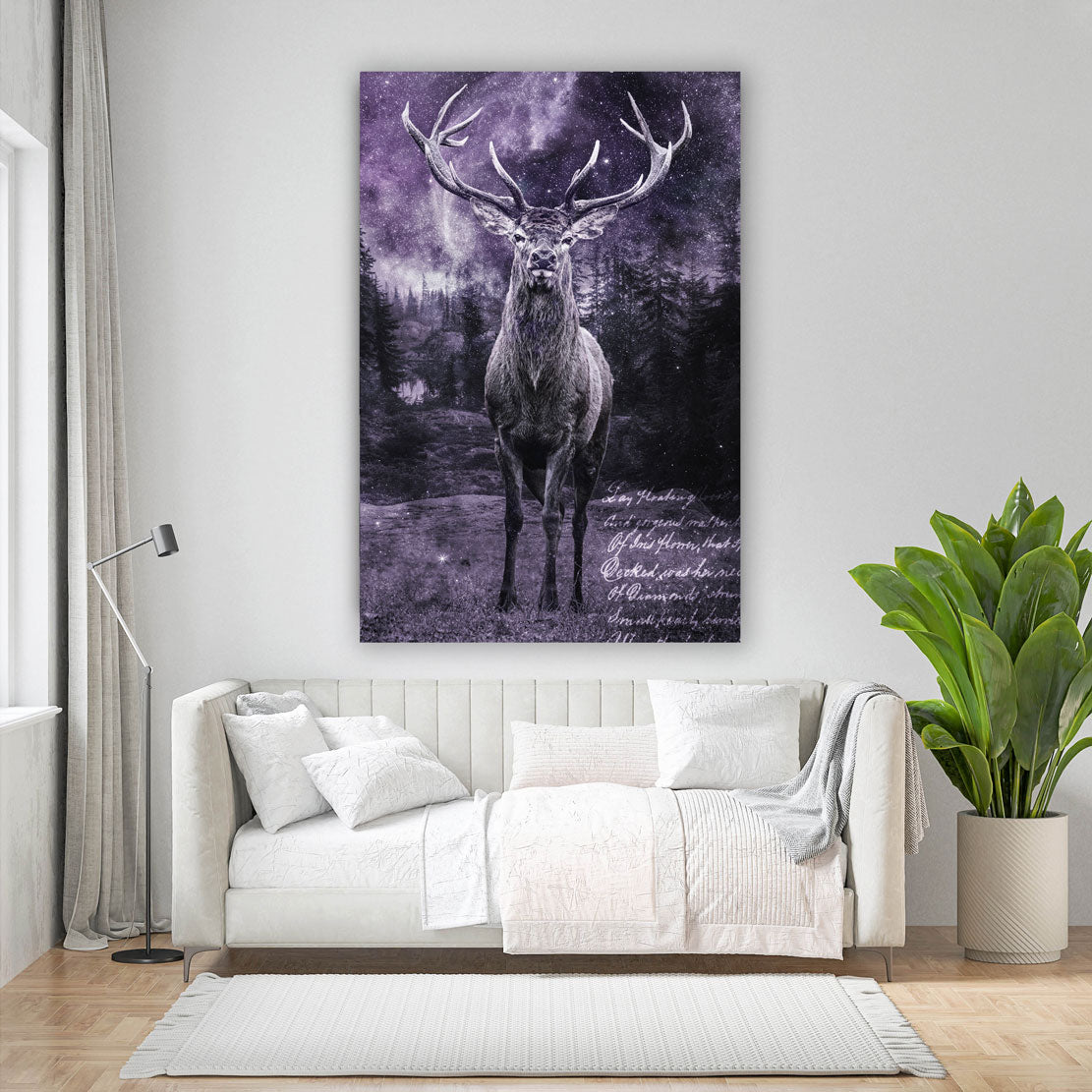 Wandbild Hirsch Great World