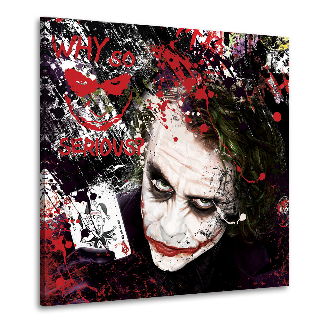 Wandbild Joker Pop Art Abstract Style