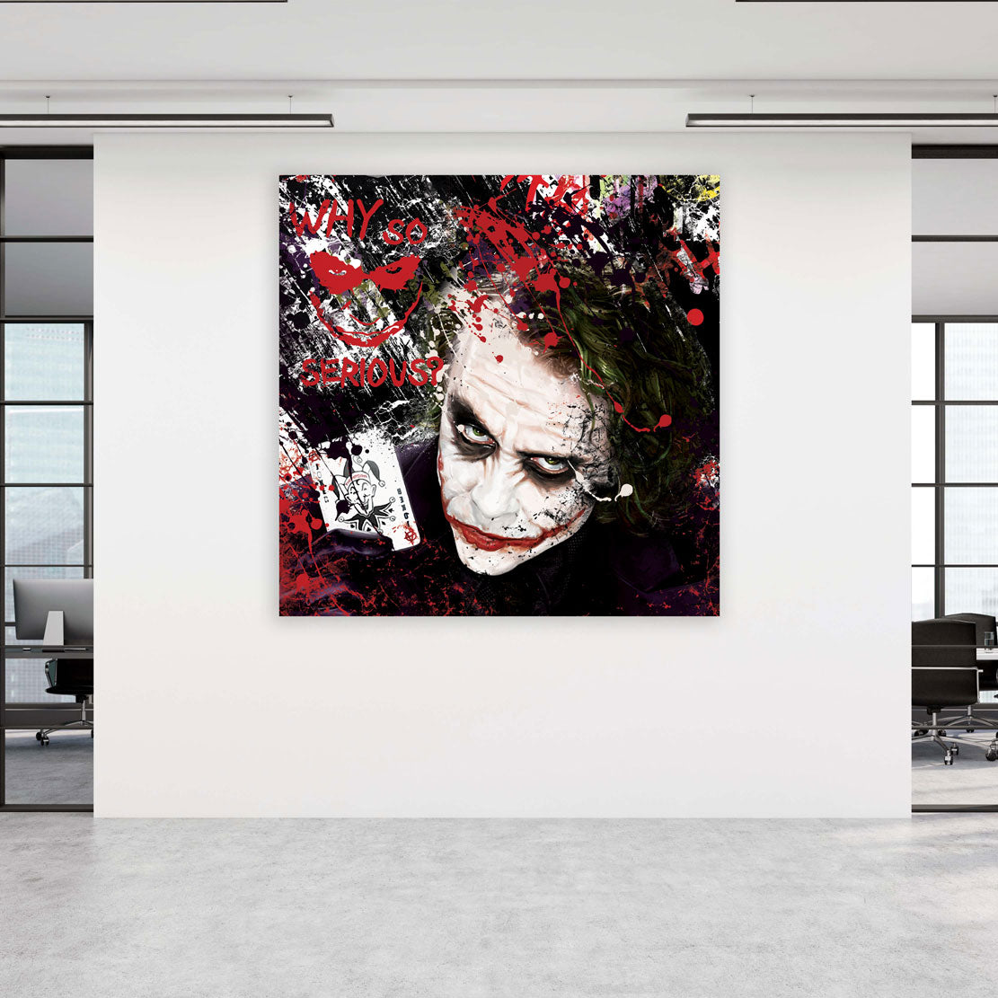 Wandbild Joker Pop Art Abstract Style