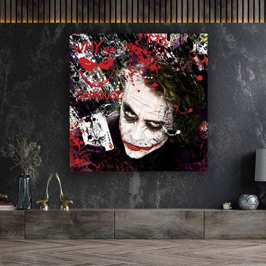 Wandbild Joker Pop Art Abstract Style