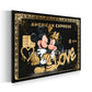 Wandbild Love Comic Pop Art Karte