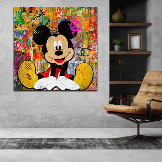 Pop Art Mickey StyleWandbild Comic Pop Art Bild