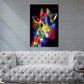 Wandbild Pop Art Colour Giraffe