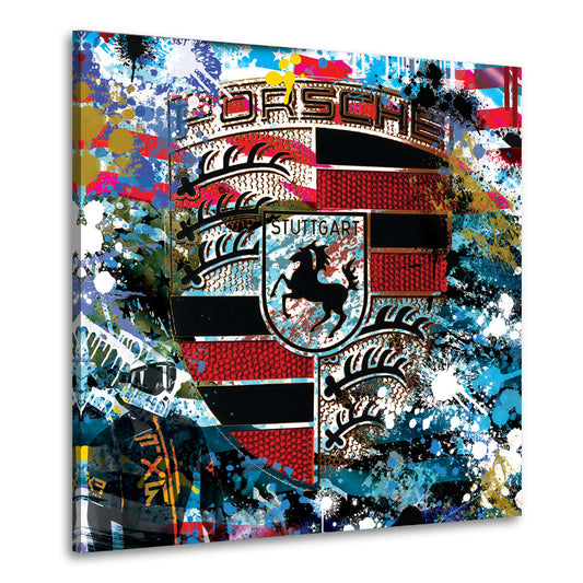 Wandbild Leinwandbild Porsche Pop Art Abstract moderne Kunst